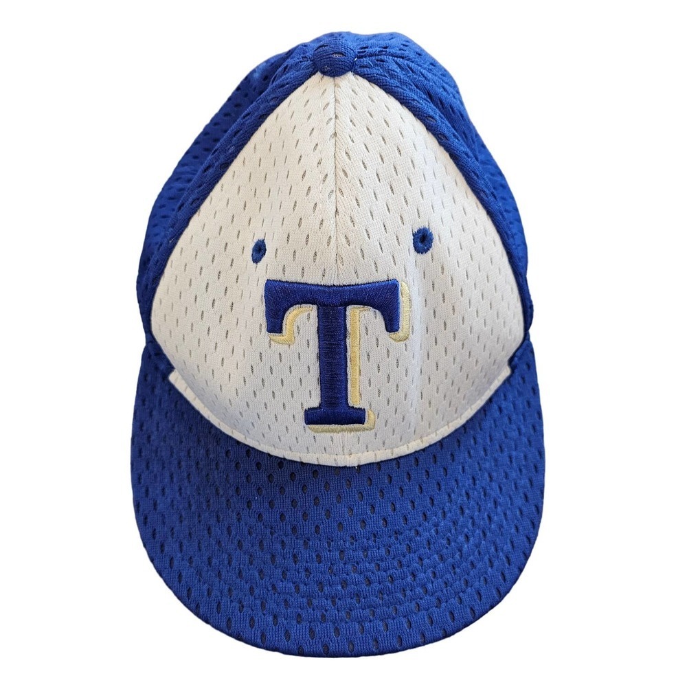 Kerrville Tivy antlers boys size 6 7/8 baseball cap hat blur white mesh